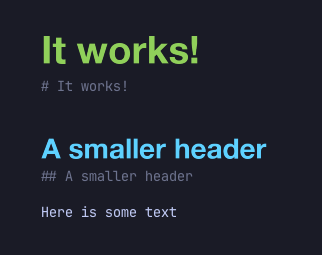 It works!